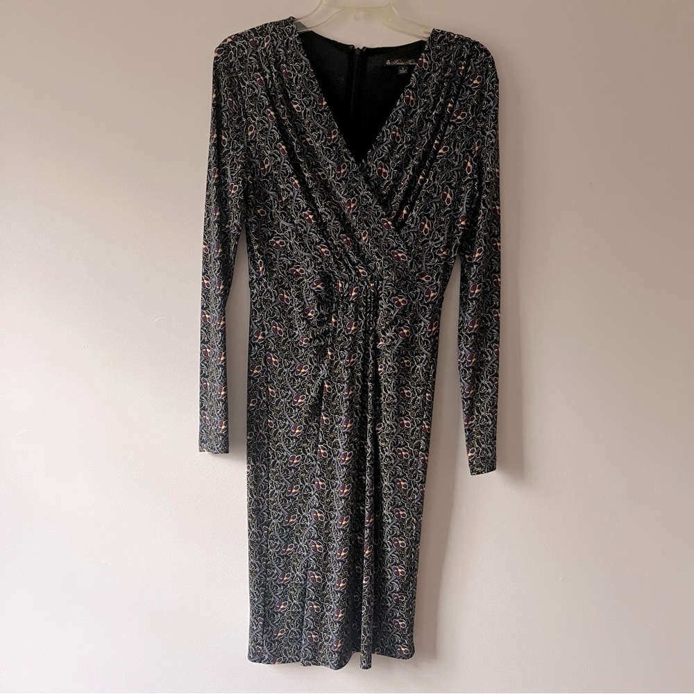 Brooks Brothers Cross-Front Stretch Dress S
